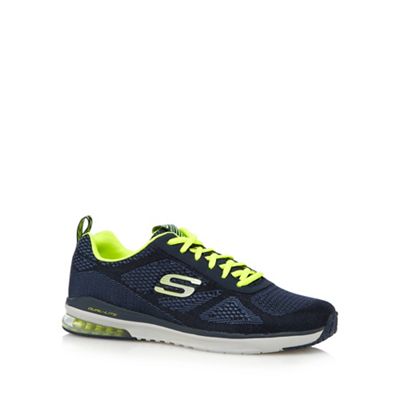 Skechers Big and tall navy memory foam trainers